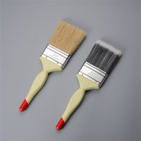 2-1/2 Inch Different Color PBT Head Red Tail Plastic Handle Paint Brush
