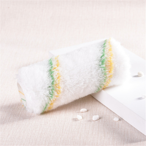  9 Inch Polyamide Yellow And Green Double Stripe 18mm Length PP Core China Durable Paint Roller Cover