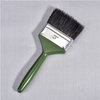 Pure Bristle Black Bristle Plastic Handle with Green Oil Paint Brush
