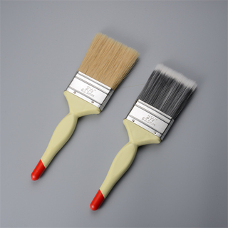 2-1inch2inch vintage plastic handle paint brushes wall