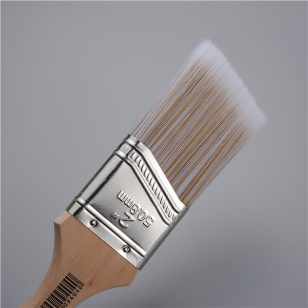  Long Wooden Handle 1" To 4" Polyster/Synthetic Angle Paint Brush Stainless Steel