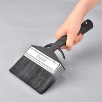 35x120mm Black PBT Plastic Handle Save Oil Wall Paint Brush 