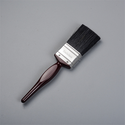 2 Inch Black PBT Plastic Round Handle Stinless Steel Ferrule Water Based Paint Brush