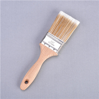 2-1/2 Inch Double Color White Sharpened Wire Oval Wooden Handle Paint Brush